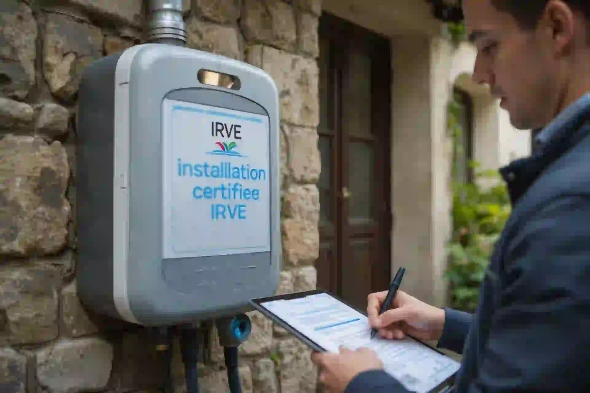 Installation borne de recharge à Monnaie